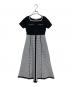 JILL BY JILLSTUART（ジル バイ ジルスチュアート）の古着「ジャガードニットフレアワンピース」｜ブラック