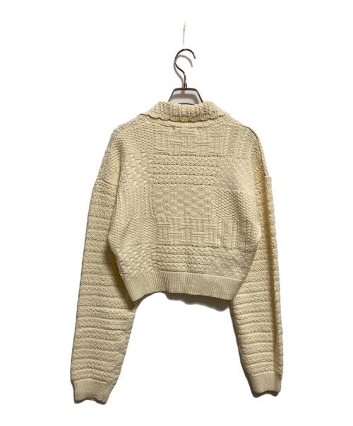 COCODEAL（ココディール）COCODEAL (ココディール) パッチワークカーディガン ベージュ サイズ:2の古着・服飾アイテム