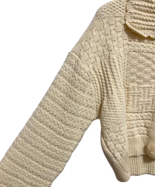 COCODEAL（ココディール）COCODEAL (ココディール) パッチワークカーディガン ベージュ サイズ:2の古着・服飾アイテム