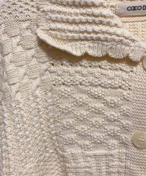COCODEAL（ココディール）COCODEAL (ココディール) パッチワークカーディガン ベージュ サイズ:2の古着・服飾アイテム
