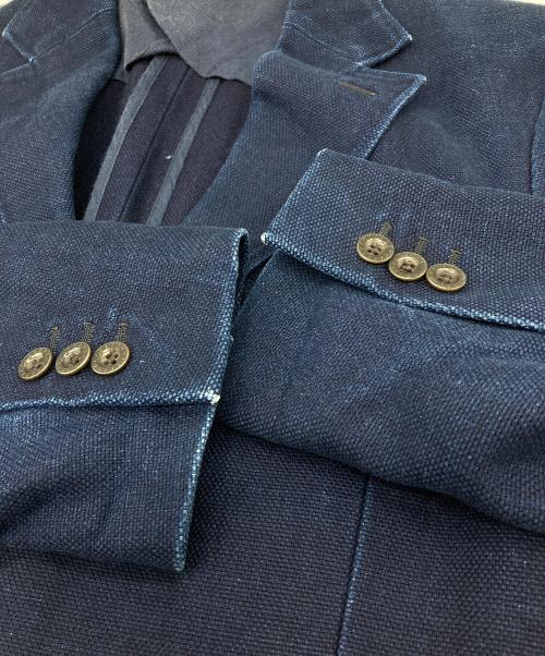 RRL（ダブルアールエル）RRL (ダブルアールエル) Indigo ‎Basket Weave Taylor JK イタリア製 ネイビー サイズ:38の古着・服飾アイテム