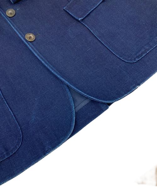 RRL（ダブルアールエル）RRL (ダブルアールエル) Indigo ‎Basket Weave Taylor JK イタリア製 ネイビー サイズ:38の古着・服飾アイテム