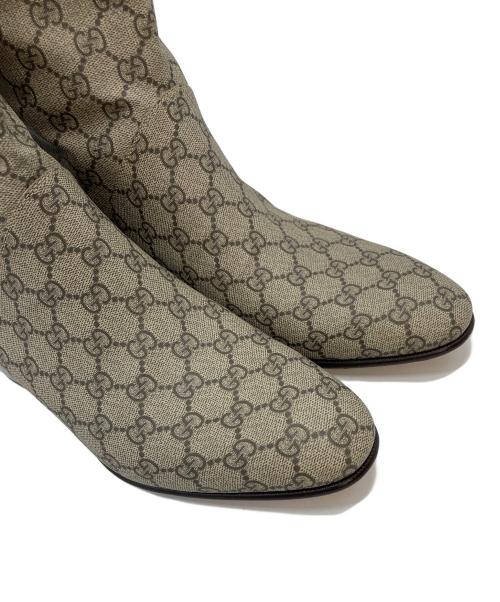 GUCCI（グッチ）GUCCI (グッチ) 23AW グッチ GUCCI GG SUPREME CANVAS BOOTS  イタリア製 ベージュ サイズ:9の古着・服飾アイテム