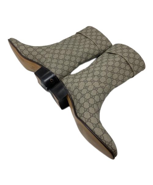 GUCCI（グッチ）GUCCI (グッチ) 23AW グッチ GUCCI GG SUPREME CANVAS BOOTS  イタリア製 ベージュ サイズ:9の古着・服飾アイテム
