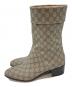 GUCCI (グッチ) 23AW グッチ GUCCI GG SUPREME CANVAS BOOTS  イタリア製 ベージュ サイズ:9：30000円