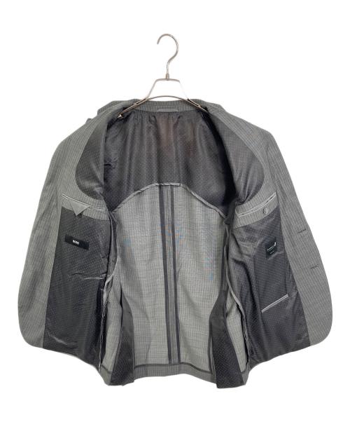 BOSS HUGO BOSS（ボス ヒューゴボス）BOSS HUGO BOSS (ボス ヒューゴボス) GUABELLO社生地セットアップスーツ グレー サイズ:UK 50/US 40の古着・服飾アイテム