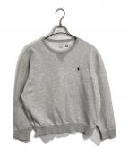 POLO RALPH LAURENポロ・ラルフローレン）の古着「Polo Pony スウェットシャツ　グレー　ポニー　ワンポイント」｜グレー