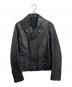 BALENCIAGA（バレンシアガ）の古着「15AW アレキサンダー ワン期 カウレザーライダースジャケット」｜ブラック