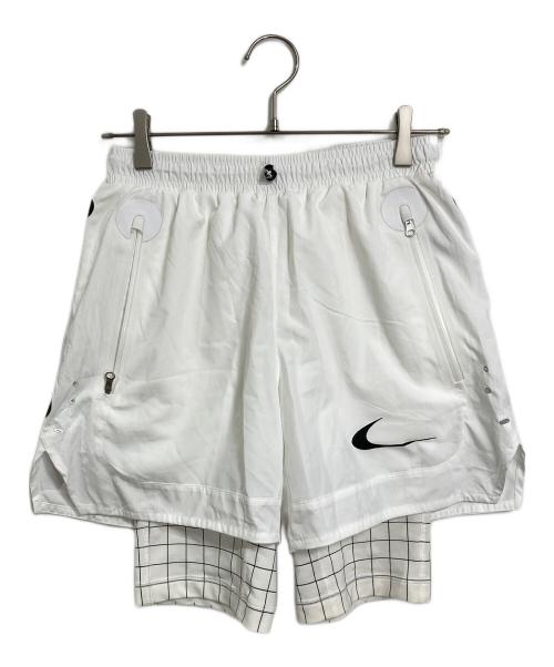 NIKE（ナイキ）NIKE (ナイキ) OFFWHITE (オフホワイト) レイヤードショートパンツ ホワイト サイズ:Sの古着・服飾アイテム