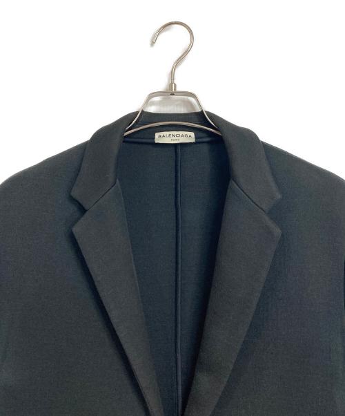 BALENCIAGA（バレンシアガ）BALENCIAGA (バレンシアガ) 16SS ボンディング スナップボタンテーラードジャケット ブラック サイズ:Sの古着・服飾アイテム