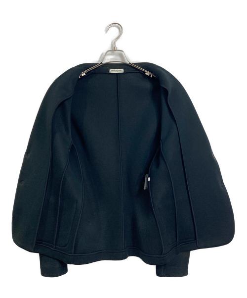 BALENCIAGA（バレンシアガ）BALENCIAGA (バレンシアガ) 16SS ボンディング スナップボタンテーラードジャケット ブラック サイズ:Sの古着・服飾アイテム