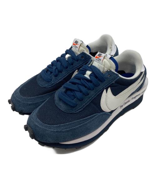 NIKE（ナイキ）NIKE (ナイキ) sacai (サカイ) FRAGMENTS (フラグメント) LD Waffl　　ブラックエンデッド ブルー ネイビー サイズ:US8の古着・服飾アイテム