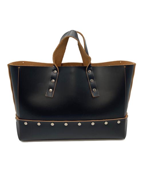 HENDER SCHEME（エンダースキーマ）Hender Scheme (エンダースキーマ) assemble rectangle bag M レザートート ブラック サイズ:実寸参照の古着・服飾アイテム