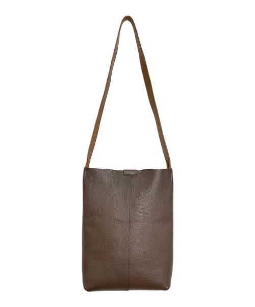 HENDER SCHEME（エンダースキーマ）Hender Scheme (エンダースキーマ) piano shoulder small レザーショルダーバッグ ブラウン サイズ:実寸参照の古着・服飾アイテム