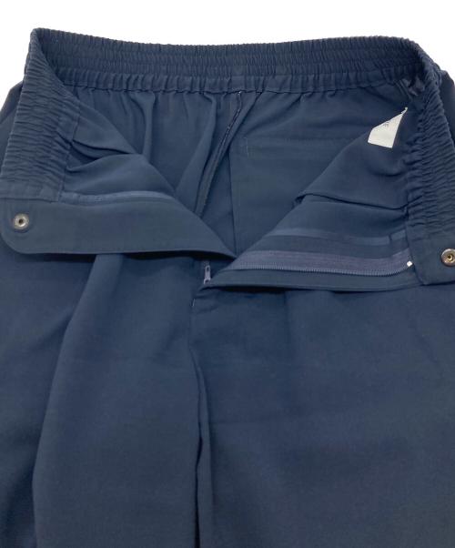 HYKE（ハイク）HYKE (ハイク) STRETCH WIDEパンツ　ストレッチ　ワイドパンツ　日本製 ネイビー サイズ:2の古着・服飾アイテム