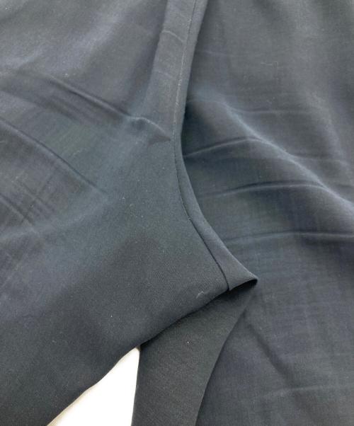 HYKE（ハイク）HYKE (ハイク) STRETCH WIDEパンツ　ストレッチ　ワイドパンツ　日本製 ネイビー サイズ:2の古着・服飾アイテム