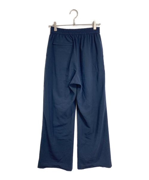 HYKE（ハイク）HYKE (ハイク) STRETCH WIDEパンツ　ストレッチ　ワイドパンツ　日本製 ネイビー サイズ:2の古着・服飾アイテム