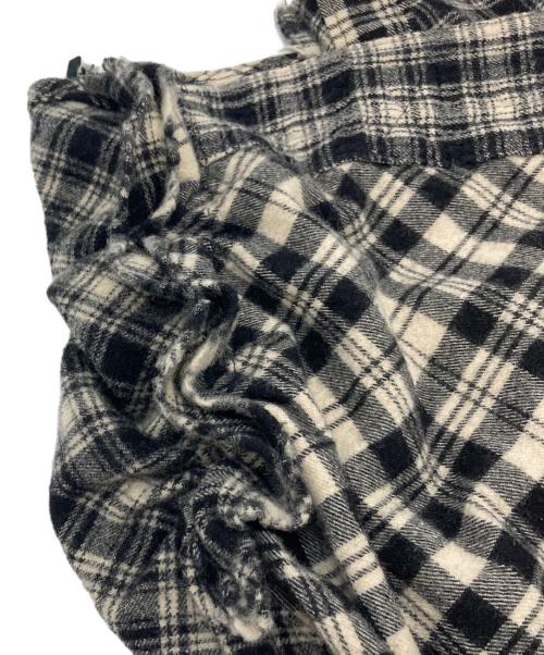 tricot COMME des GARCONS（トリココムデギャルソン）tricot COMME des GARCONS (トリココムデギャルソン) トートバッグ　ウールバッグ　 ホワイト×ブラック サイズ:実寸参照の古着・服飾アイテム