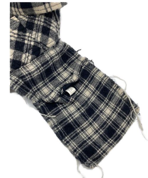 tricot COMME des GARCONS（トリココムデギャルソン）tricot COMME des GARCONS (トリココムデギャルソン) トートバッグ　ウールバッグ　 ホワイト×ブラック サイズ:実寸参照の古着・服飾アイテム