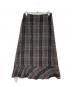 tricot COMME des GARCONS（トリココムデギャルソン）の古着「シャギーチェックスカート　ロングスカート　日本製」｜ブラウン
