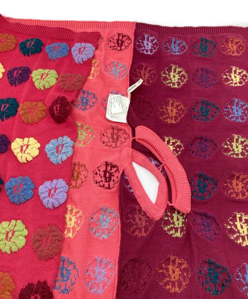 COMME des GARCONS（コムデギャルソン）COMME des GARCONS (コムデギャルソン) パネル切り替え ウールニット ストールカーディガン　変形　デザイントップス　日本製 ピンク サイズ:実寸参照の古着・服飾アイテム