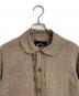 tricot COMME des GARCONS (トリココムデギャルソン) 丸襟ブラウス　千鳥チェック　AD2003 ブラウン サイズ:M：5000円