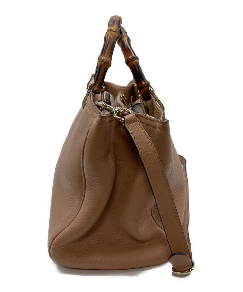 GUCCI（グッチ）GUCCI (グッチ) バンブーショッパー ミディアム トート ベージュ サイズ:実寸参照の古着・服飾アイテム