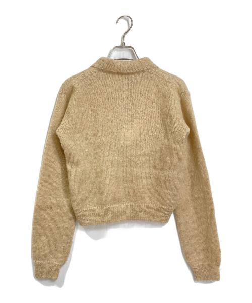 AURALEE（オーラリー）AURALEE (オーラリー) BRUSHED SUPER KID MOHAIR KNIT SHORT POLO ベージュ サイズ:1の古着・服飾アイテム