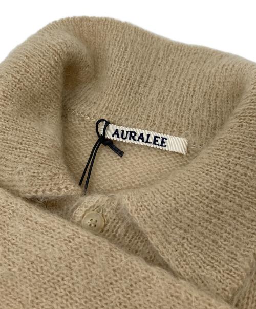 AURALEE（オーラリー）AURALEE (オーラリー) BRUSHED SUPER KID MOHAIR KNIT SHORT POLO ベージュ サイズ:1の古着・服飾アイテム