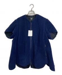 BOWTE（バウト）の古着「WOOL BOA ROUND HEM BLOUSON」｜ネイビー