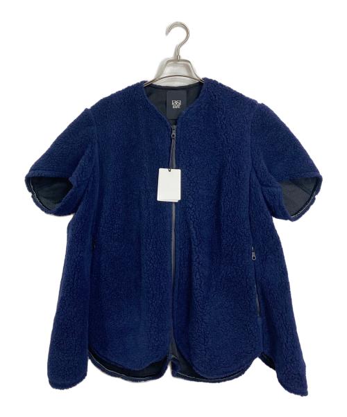BOWTE（バウト）bowte (バウト) WOOL BOA ROUND HEM BLOUSON ネイビー サイズ:FREE 未使用品の古着・服飾アイテム