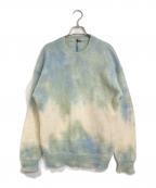 AURALEEオーラリー）の古着「SUPER KID MOHAIR TIE DYE KNIT」｜黄緑