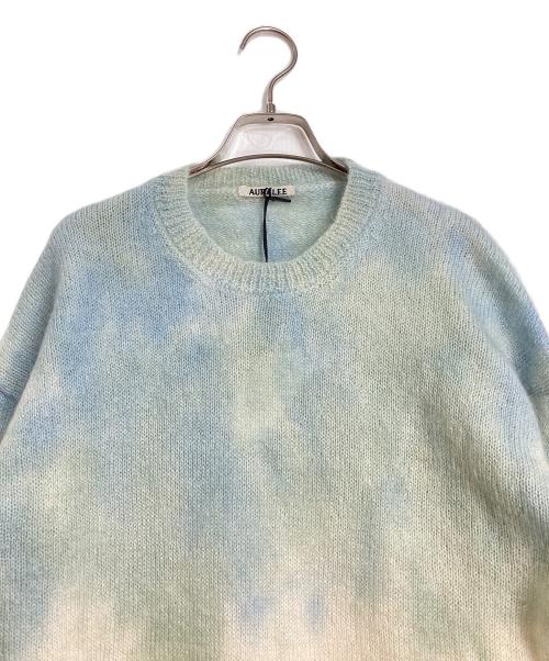 AURALEE（オーラリー）AURALEE (オーラリー) SUPER KID MOHAIR TIE DYE KNIT 黄緑 サイズ:Sの古着・服飾アイテム