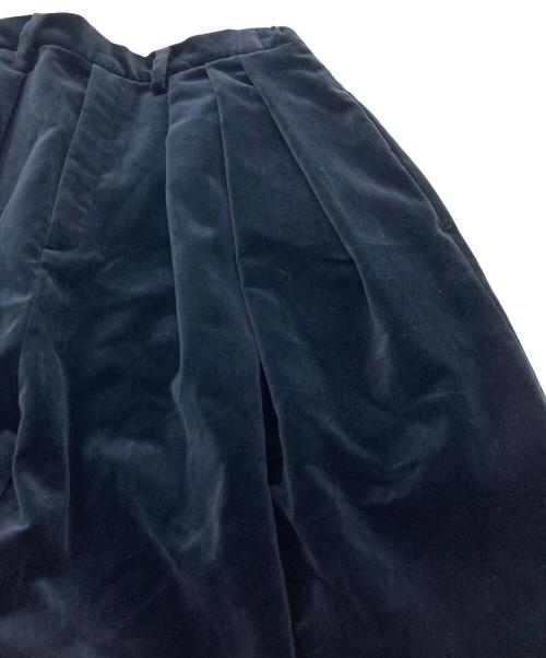 10 hand crafted modern（テンハンドクラフテッドモダン）10 hand crafted modern (テンハンドクラフテッドモダン) ベルベットワイドパンツ ネイビー サイズ:S 未使用品の古着・服飾アイテム
