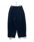 10 hand crafted modern (テンハンドクラフテッドモダン) ベルベットワイドパンツ ネイビー サイズ:S 未使用品：18000円