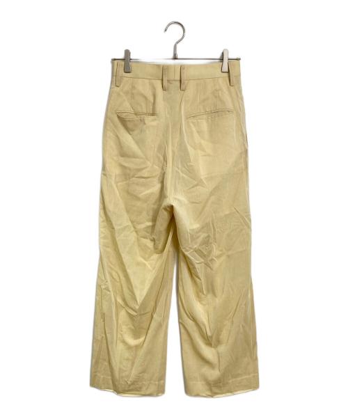 AURALEE（オーラリー）AURALEE (オーラリー) HARD TWIST FINX ORGANDY PANTS イエロー サイズ:1 未使用品の古着・服飾アイテム