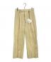 AURALEE（オーラリー）の古着「HARD TWIST FINX ORGANDY PANTS」｜イエロー