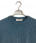 Cristaseya (クリスタセヤ) COTTON SWEATER WITH LEATHER PATCH グレー サイズ:S：20000円