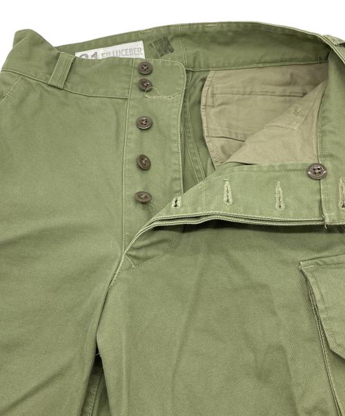 ets luceber（ルースバー）ets luceber (ルースバー) M47 CARGO PANTS カーゴパンツ　日本製 カーキ サイズ:Sの古着・服飾アイテム
