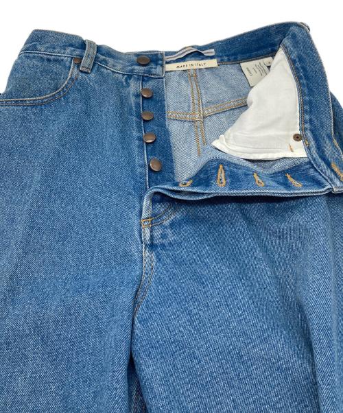 CristaSeya（クリスタセヤ）Cristaseya (クリスタセヤ) BLEACHED DENIM HIGH-WAISTED JEANS インディゴ サイズ:Sの古着・服飾アイテム