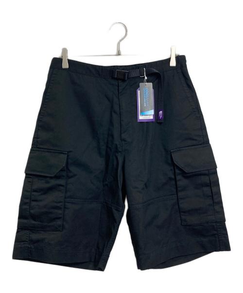 THE NORTHFACE PURPLELABEL（ザ・ノースフェイス パープルレーベル）THE NORTHFACE PURPLELABEL (ザ・ノースフェイス パープルレーベル) Stretch Twill Cargo Shorts ハーフパンツ ブラック サイズ:32 未使用品の古着・服飾アイテム
