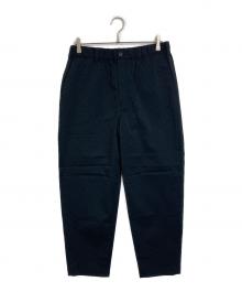 WHITE MOUNTAINEERING（ホワイトマウンテ二アニング）の古着「SEERSUCKER WIDE TAPERED PANTS 2023SS 日本」｜ブラック