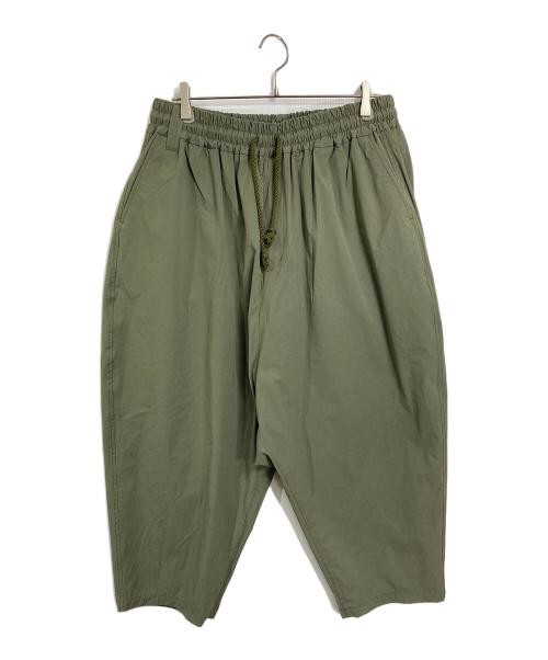 WHITE MOUNTAINEERING（ホワイトマウンテ二アニング）WHITE MOUNTAINEERING (ホワイトマウンテ二アニング) 8/10 LENGTH TAPERED SAROUEL PANTS カーキ サイズ:3の古着・服飾アイテム