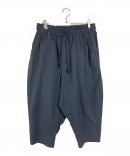 WHITE MOUNTAINEERINGホワイトマウンテ二アニング）の古着「8/10 LENGTH TAPERED SAROUEL PANTS」｜ブラック