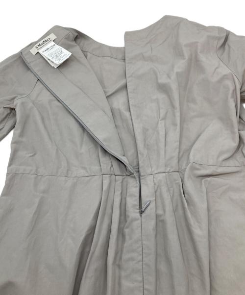 'S Max Mara（エスマックスマーラ）'S Max Mara (エスマックスマーラ) ウエストギャザー半袖ワンピース グレー サイズ: 40の古着・服飾アイテム