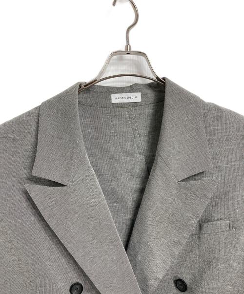 MAISON SPECIAL（メゾンスペシャル）MAISON SPECIAL (メゾンスペシャル) バックスリットカットオフオーバージレ　ベスト グレー サイズ:実寸参照の古着・服飾アイテム