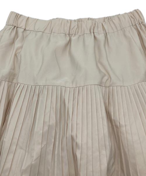 BEARDSLEY（ビアズリー）BEARDSLEY (ビアズリー) プリーツティアードスカート　ロングスカート ベージュ サイズ:2 未使用品の古着・服飾アイテム