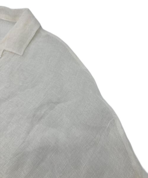 DELIY（デリー）DELIY (デリー) 半袖リネンシャツ　ラグランシャツ　メッシュシャツ ホワイト サイズ:3の古着・服飾アイテム
