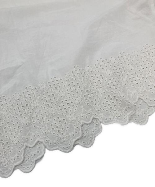 BEARDSLEY（ビアズリー）BEARDSLEY (ビアズリー) 裾刺繍フレンチシャツ ホワイト サイズ:FREEの古着・服飾アイテム