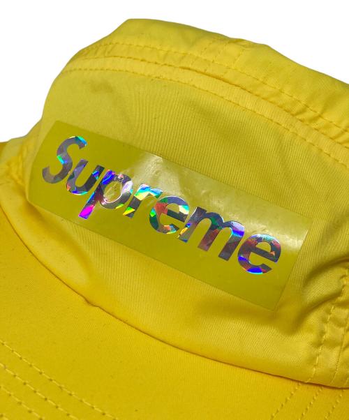 SUPREME（シュプリーム）Supreme (シュプリーム) Holographic Logo Camp Cap  ホログラフィックロゴキャンプキャップ  帽子　USA製 イエロー サイズ:実寸参照の古着・服飾アイテム
